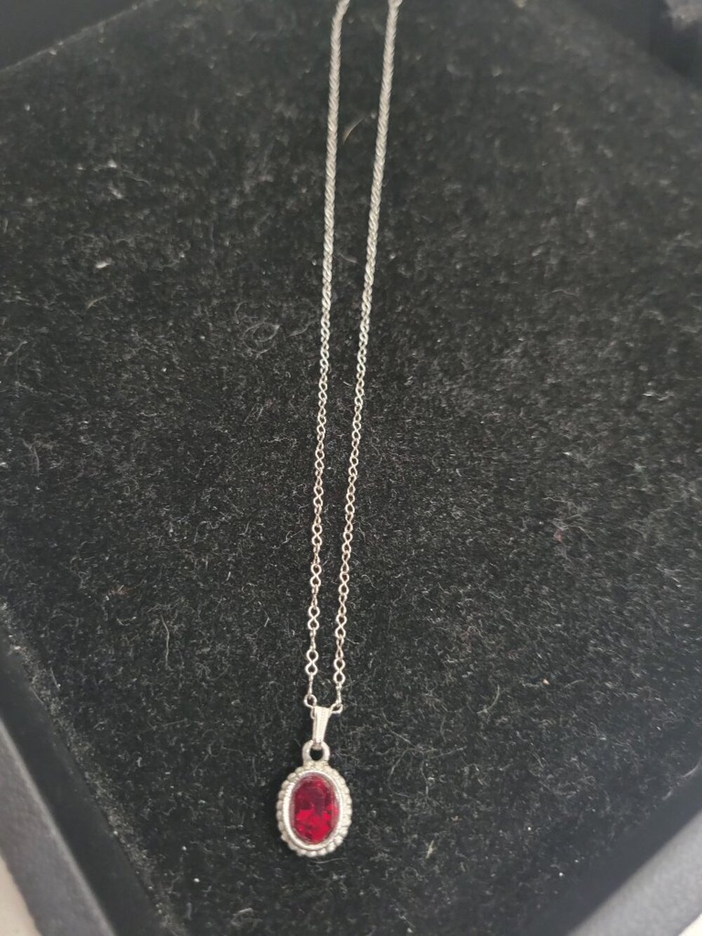 Red Faux Ruby Child's Necklace by Sarah Coventry